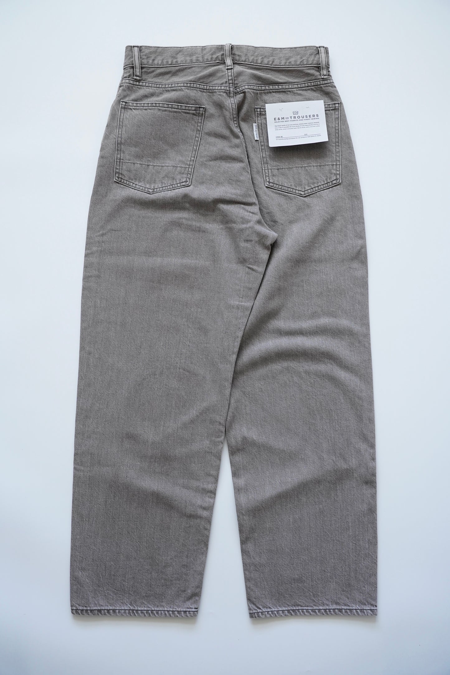 Relaxed fit 5 Pockets Denim Washed Moca 【ENDS and MEANS】