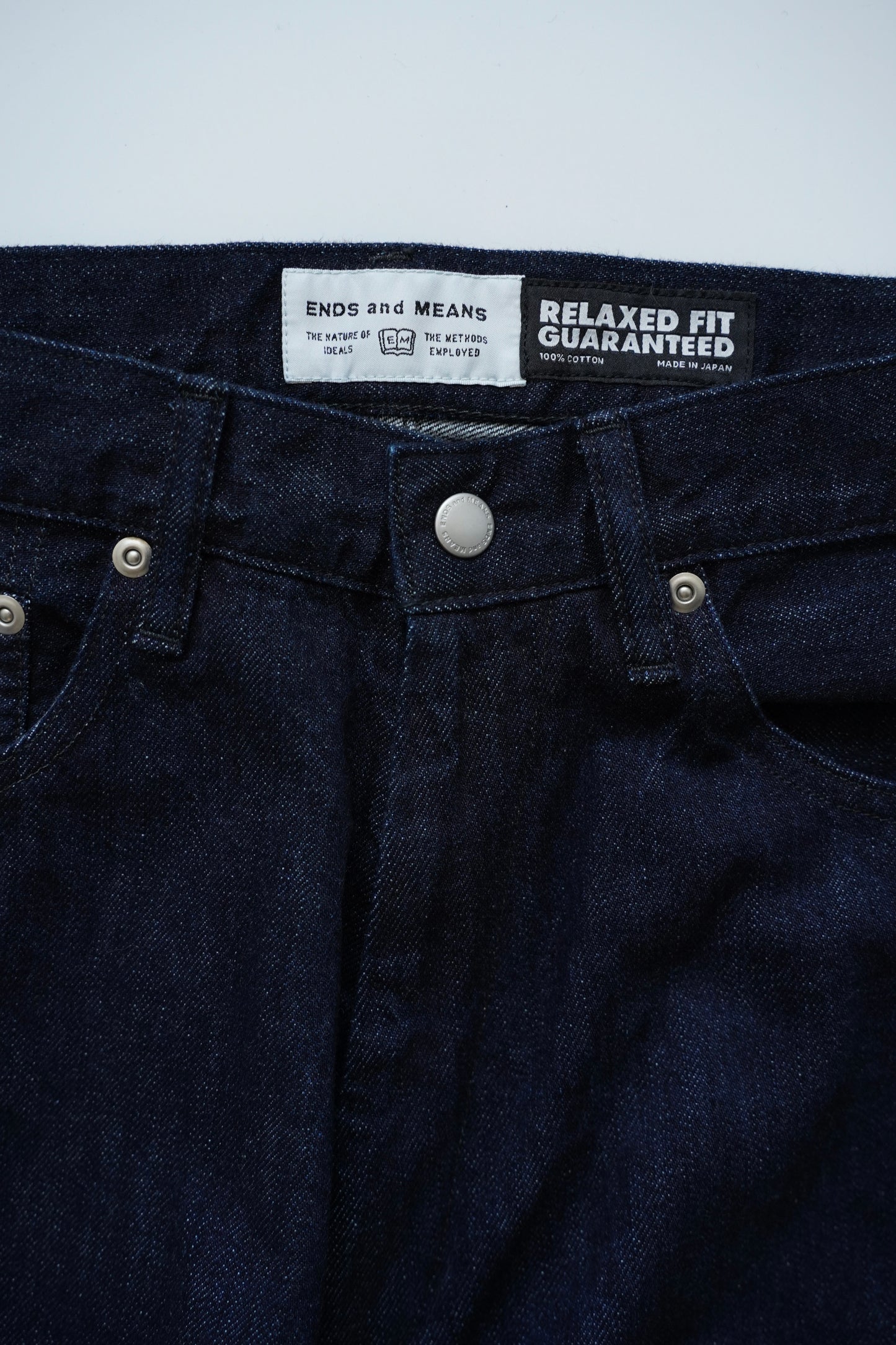Relaxed fit 5Pockets Denim Indigo 【ENDS and MEANS】
