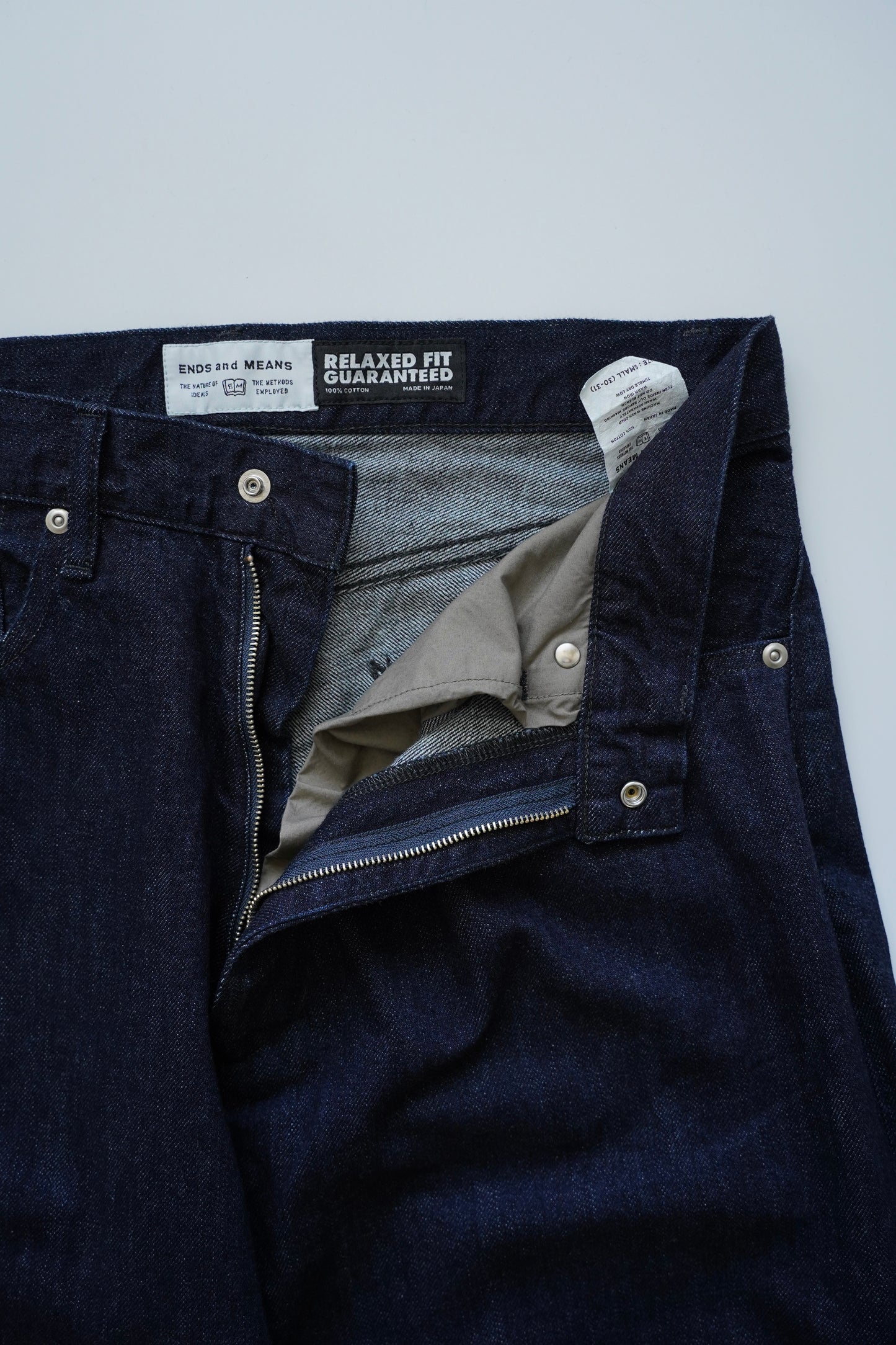 Relaxed fit 5Pockets Denim Indigo 【ENDS and MEANS】