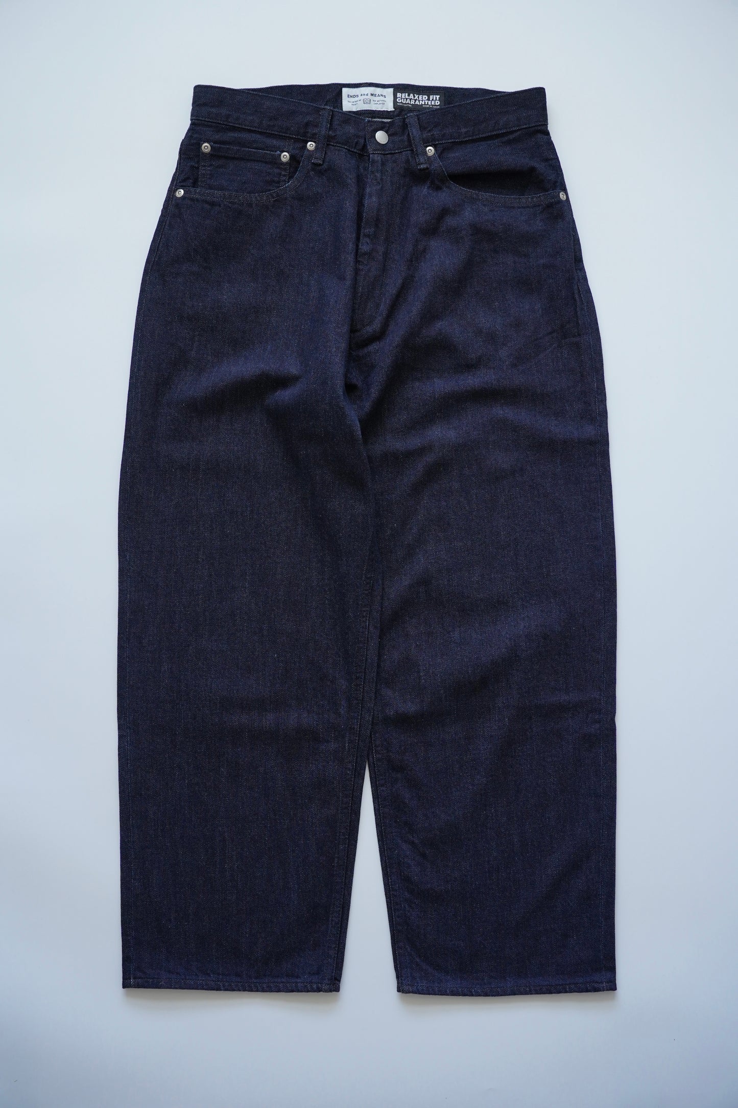 Relaxed fit 5Pockets Denim Indigo 【ENDS and MEANS】