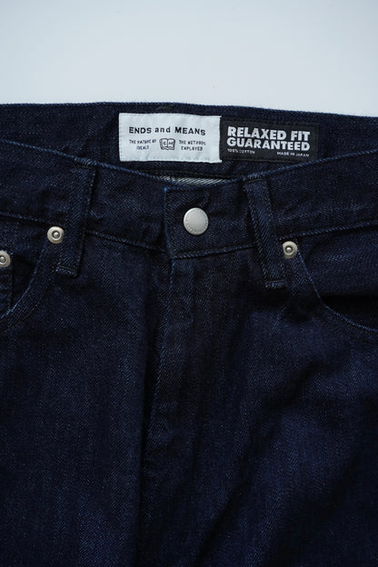 Relaxed fit 5Pockets Denim Indigo 【ENDS and MEANS】