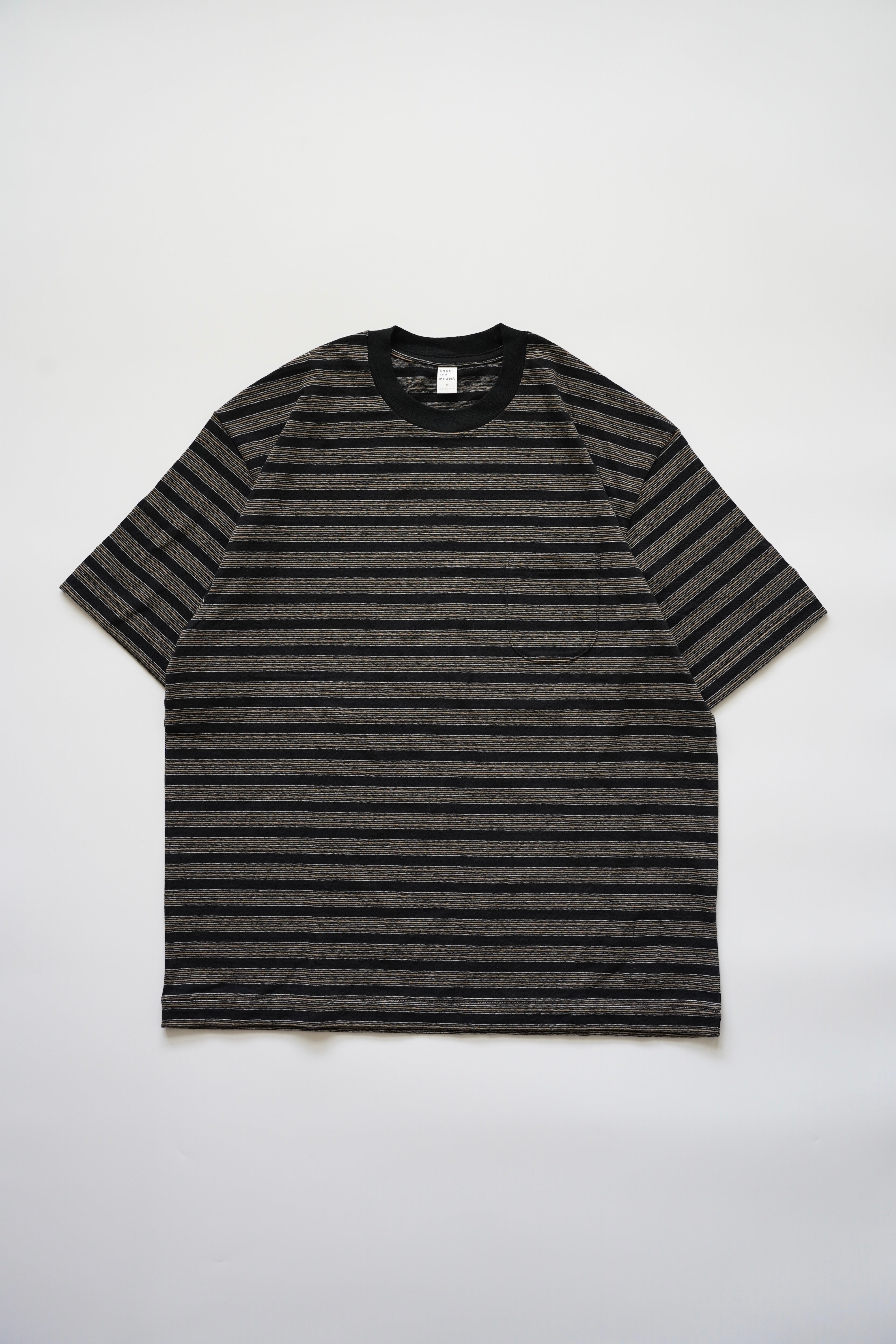 トップス ENDS and MEANS Horizontal Striped Tee M WANDO Store / ENDS and MEANS Horizontal Striped Tee – WANDO STORE
