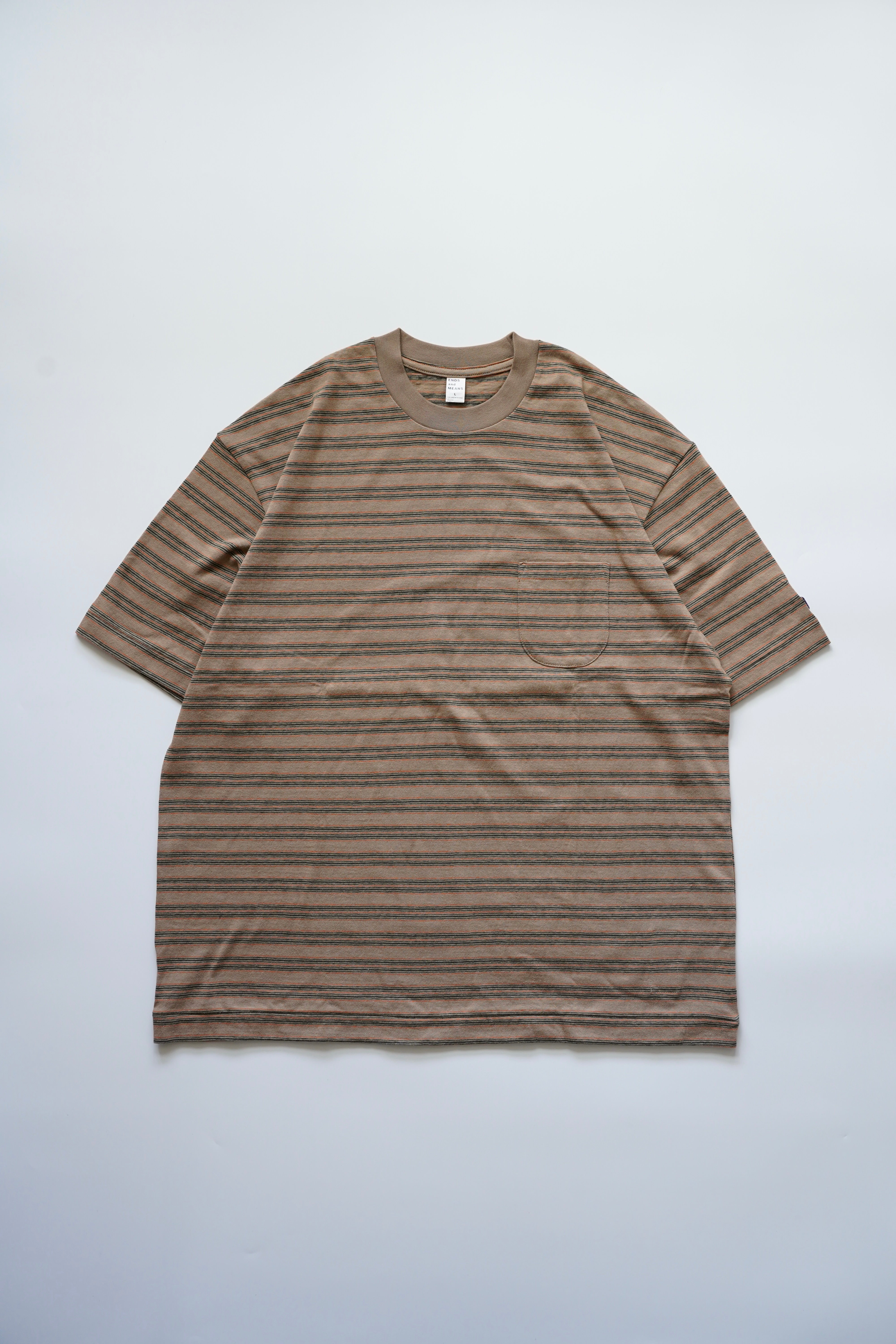 トップス ENDS and MEANS Horizontal Striped Tee M WANDO Store / ENDS and MEANS Horizontal Striped Tee – WANDO STORE
