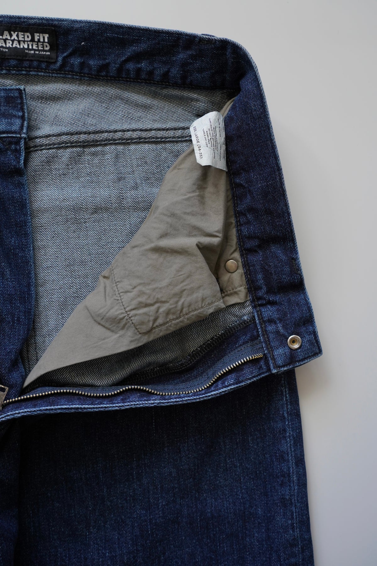 Relaxed fit 5 Pockets Denim Washed Indigo