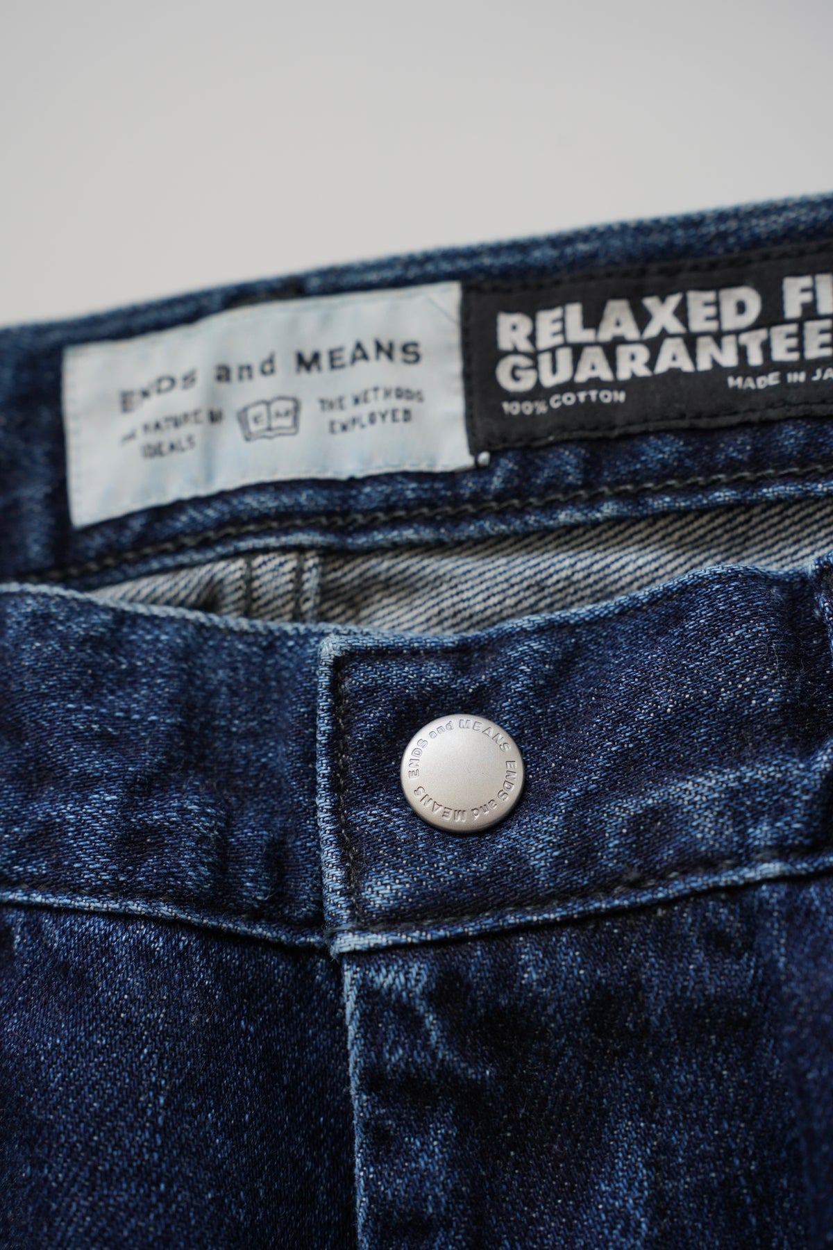 Relaxed fit 5 Pockets Denim Washed Indigo