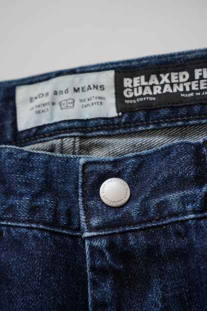 Relaxed fit 5 Pockets Denim Washed Indigo