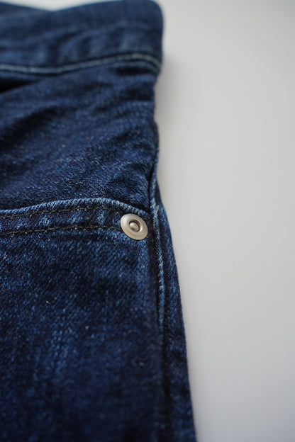 Relaxed fit 5 Pockets Denim Washed Indigo