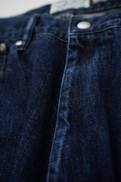 Relaxed fit 5 Pockets Denim Washed Indigo